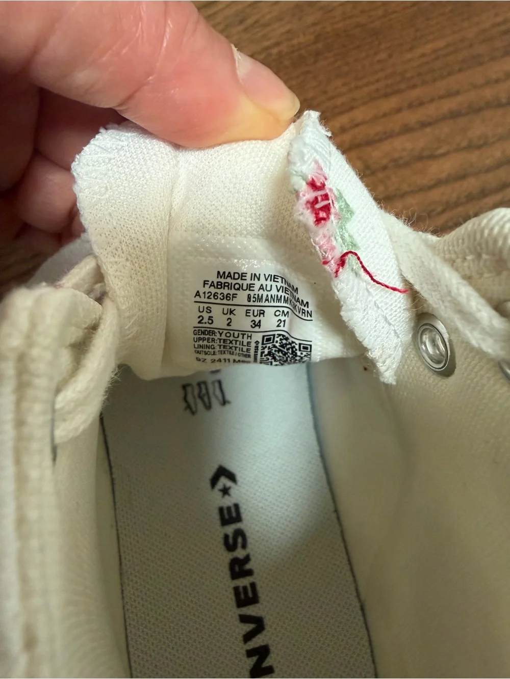 Converse kids size